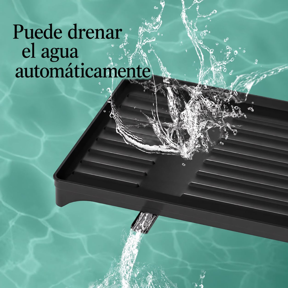 Escurridor de Platos de 2 Niveles Negro