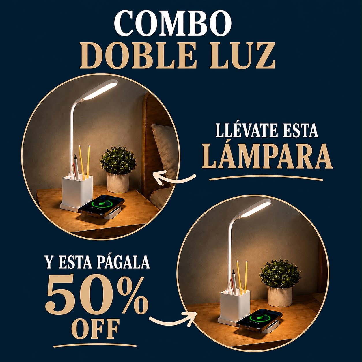 Combo doble luz