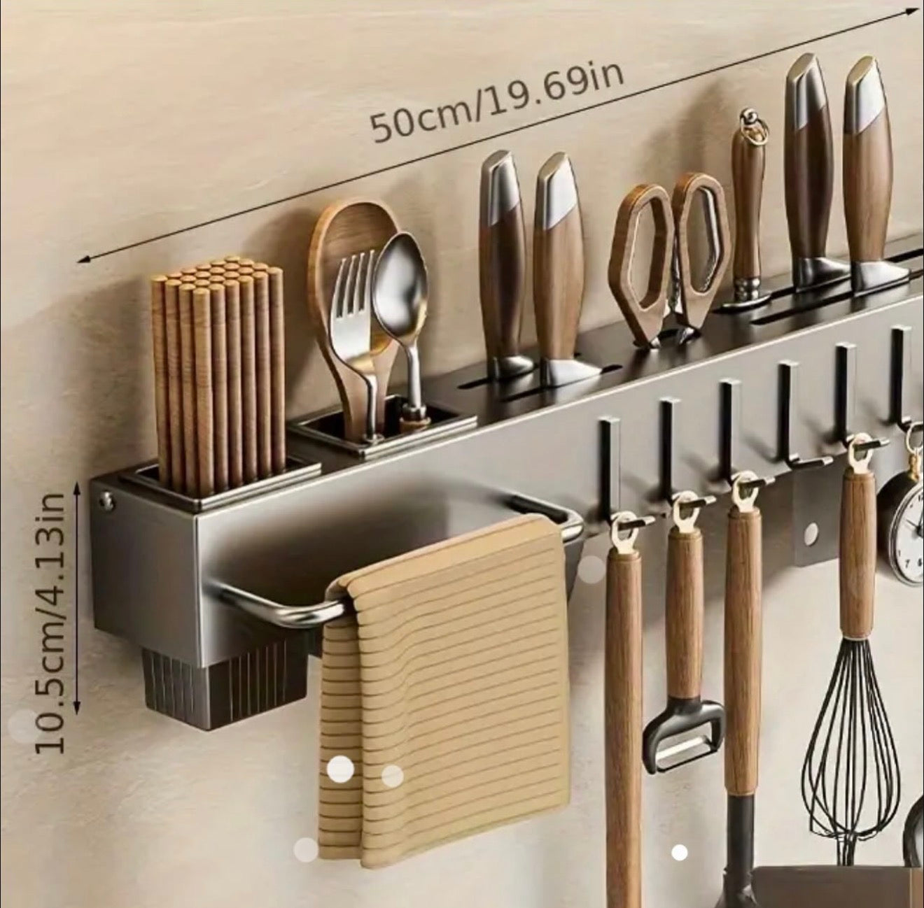 Organizador de Cocina Multifuncional de Pared