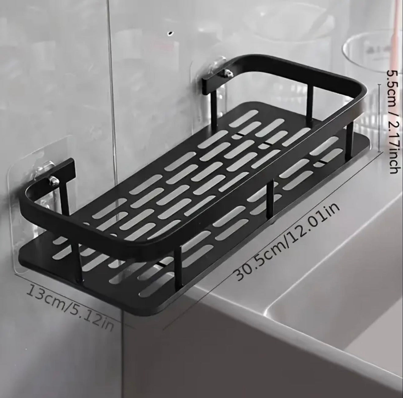 Estante de Pared Adhesivo – Organizador de Baño