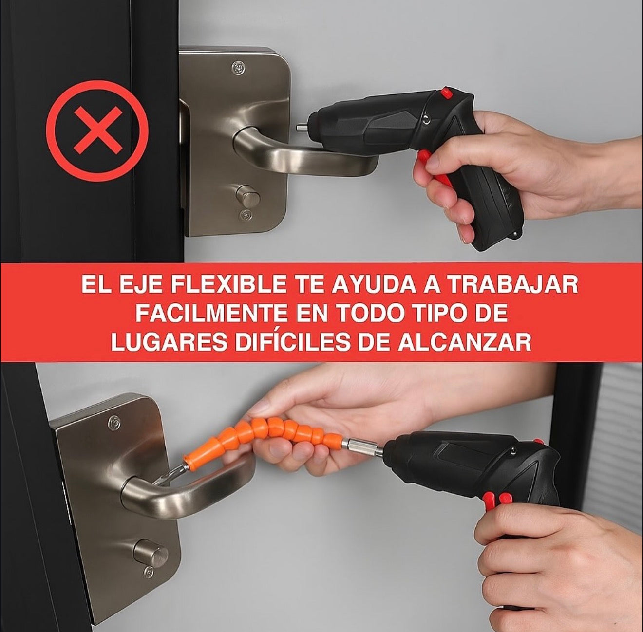 Destornillador Eléctrico con Mango Ajustable